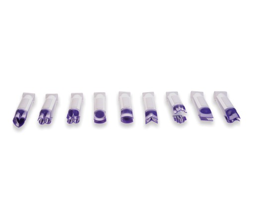 Set 10 pinze per decorazioni punta liscia